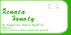 renata homoly business card